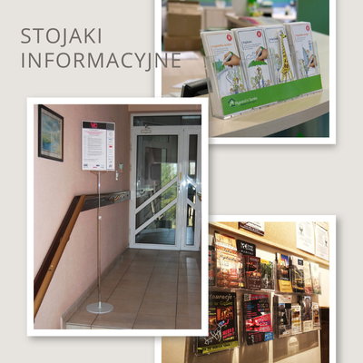 Uniwersalne stojaki informacyjne – idealne na eventy, targi i do punktów sprzedaży